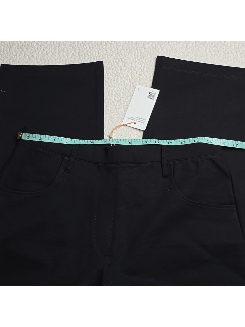 Quince Black Ponte Straight Leg Pants Large - Picture 6 of 10